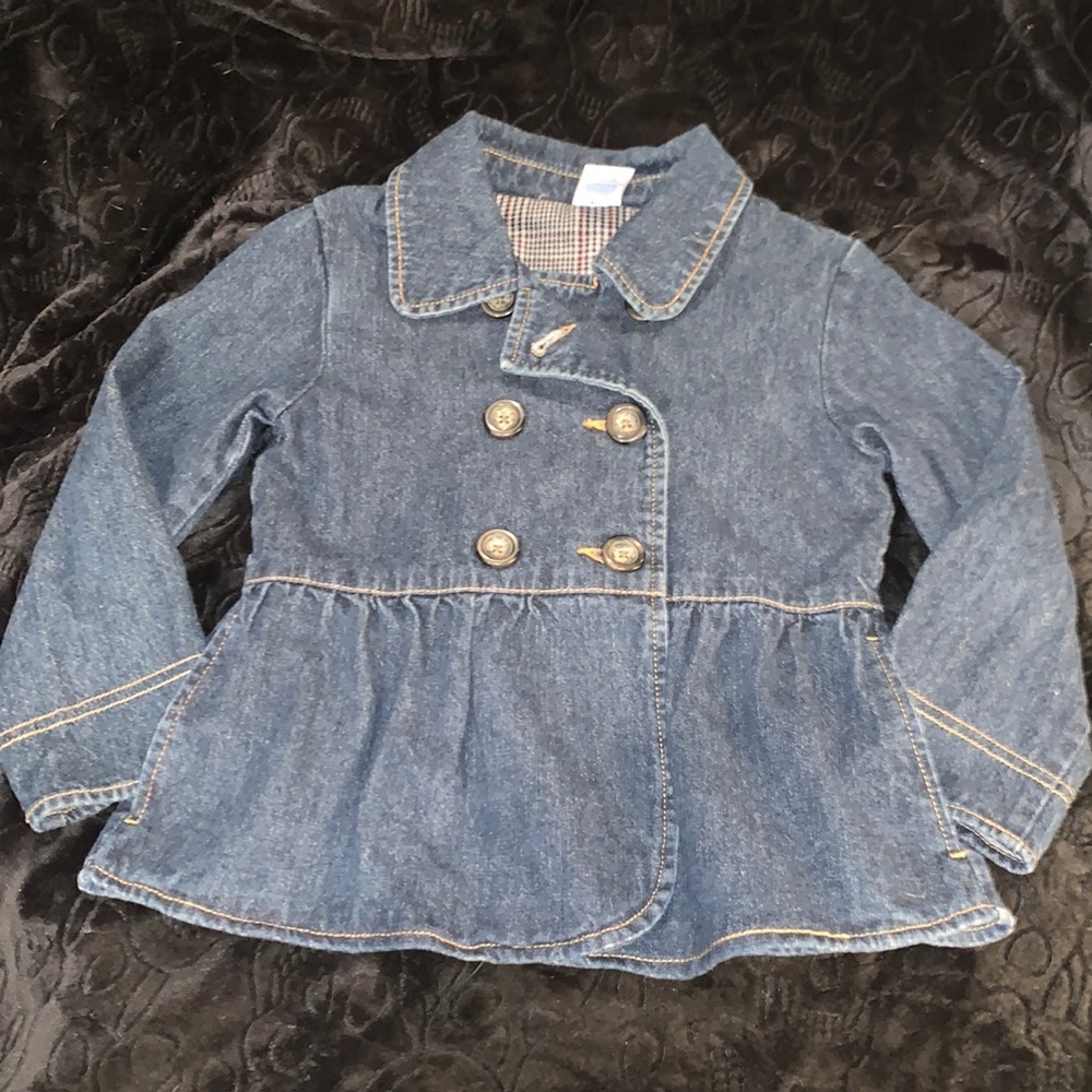 Precious little girls jean jacket size 5